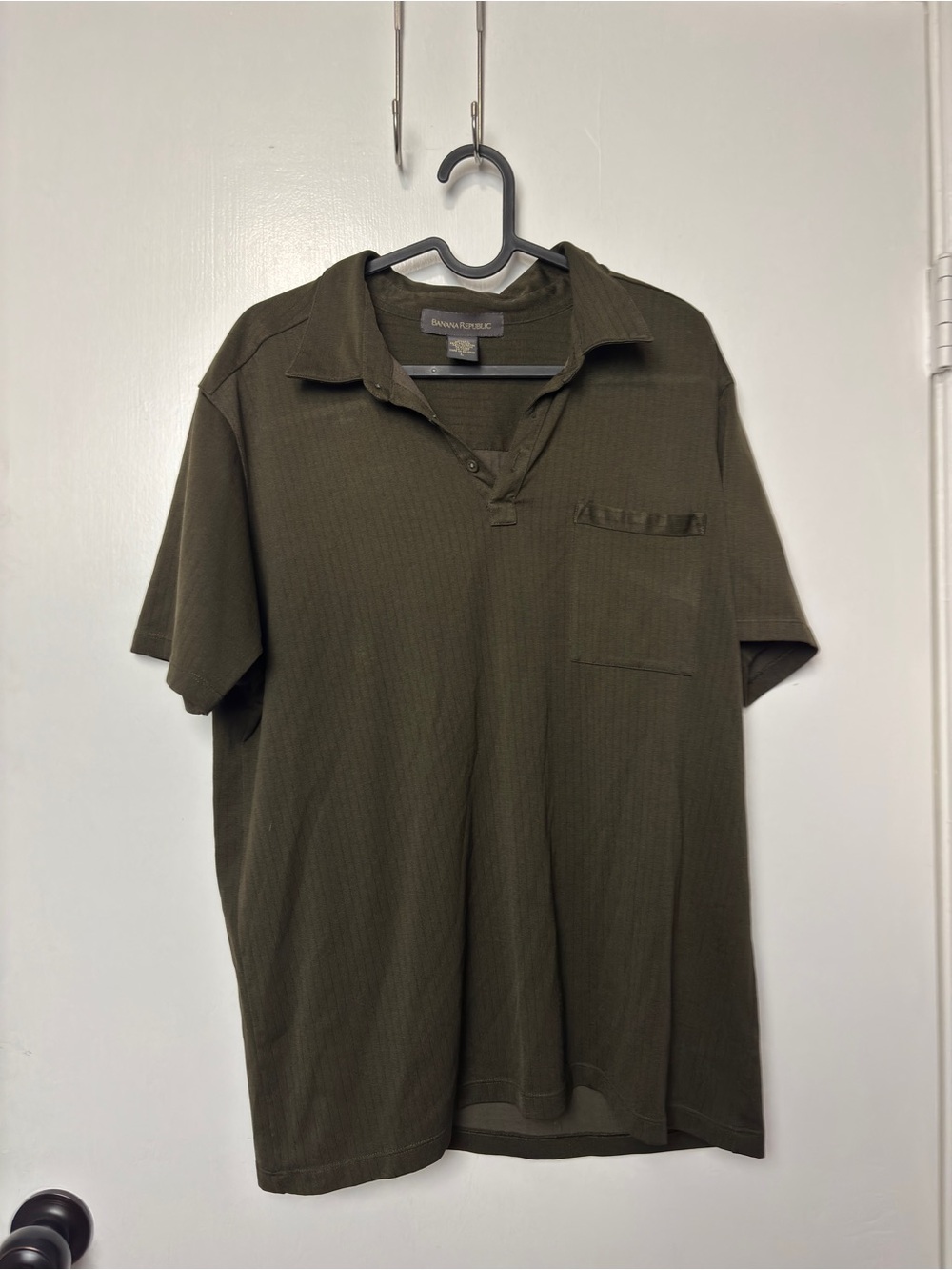 Banana Republic Polo Shirt Olive Large